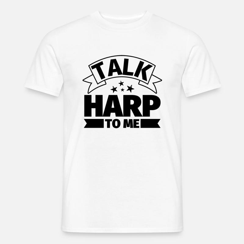 Sprich Harfe zu mir - Männer T-Shirt - Weiß