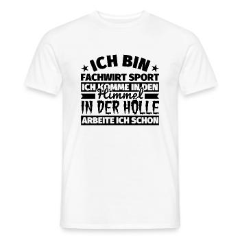 Fachwirt Sport Geschenk lustig Himmel Hölle - Männer T-Shirt - Weiß - Vorne - AI Model Male 178 dark (178cm)
