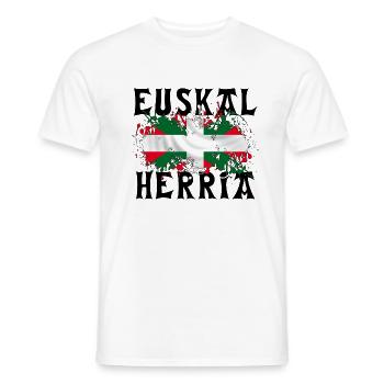 Euskal Herria - Pays Basque 86 - T-shirt homme - blanc - Devant - AI Model Male 178 dark (178cm)
