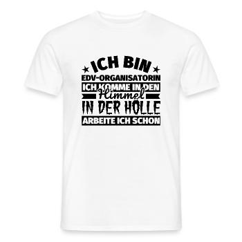 EDV-Organisatorin Geschenk lustig Himmel Hölle - Männer T-Shirt - Weiß - Vorne - AI Model Male 178 dark (178cm)