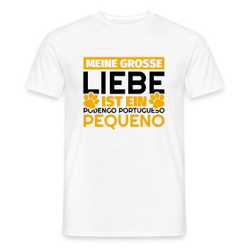 Podengo Portugueso Pequeno Geschenke lustig - Männer T-Shirt - Weiß - Vorne - AI Model Male 178 dark (178cm)