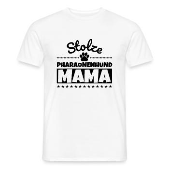 Stolze Pharaonenhund Mama - Männer T-Shirt - Weiß - Vorne - AI Model Male 178 dark (178cm)