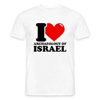Ich liebe Archäologie in Israel - Männer T-Shirt - Weiß - Vorne - AI Model Male 178 dark (178cm)