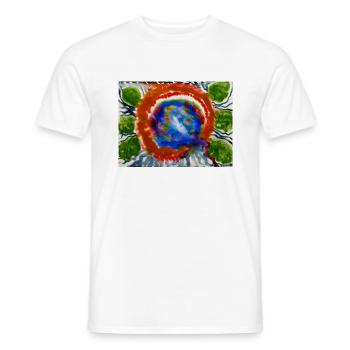 ©Baumkronen - by Xenia Nitzberg - Männer T-Shirt - Weiß - Vorne - AI Model Male 178 dark (178cm)
