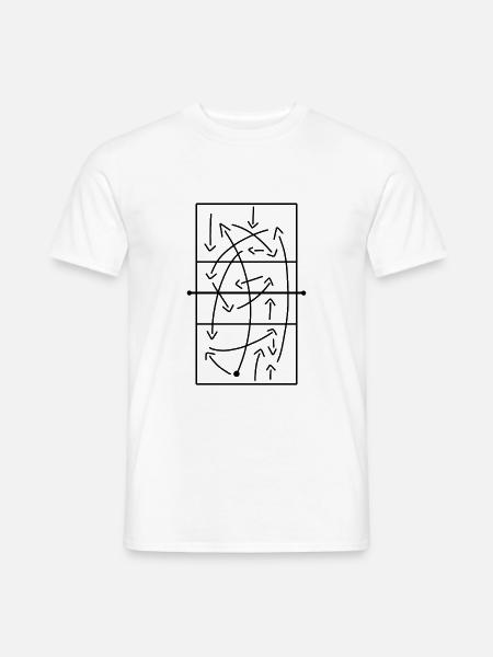 Volleyballer Taktik Spielzug Volleyball Spielerin - Männer T-Shirt - Weiß