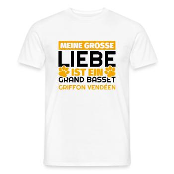 Grand Basset Griffon Vendéen Geschenke lustig - Männer T-Shirt - Weiß - Vorne - AI Model Male 178 dark (178cm)