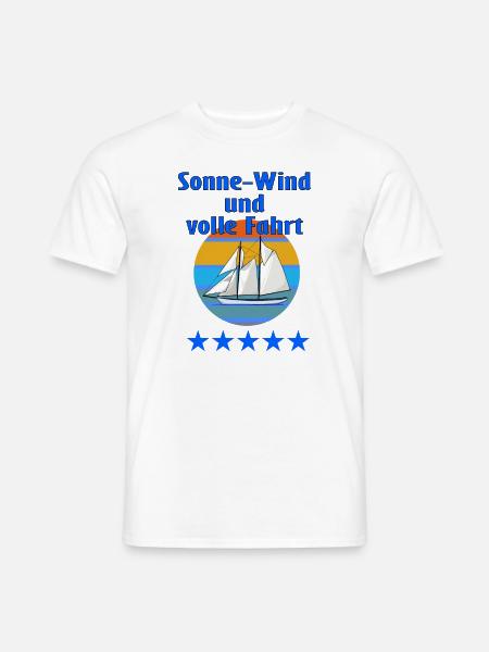 Segeln ist wunderbar - Männer T-Shirt - Weiß