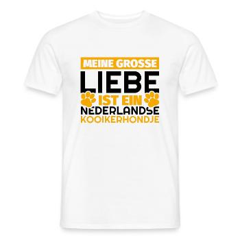 Nederlandse Kooikerhondje Geschenke lustig - Männer T-Shirt - Weiß - Vorne - AI Model Male 178 dark (178cm)