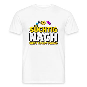 West Coast Swing Tanz lustig Geschenk - Männer T-Shirt - Weiß - Vorne - AI Model Male 178 dark (178cm)