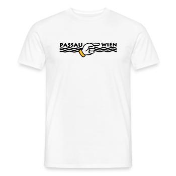 Passau Wien - Männer T-Shirt - Weiß - Vorne - AI Model Male 178 dark (178cm)