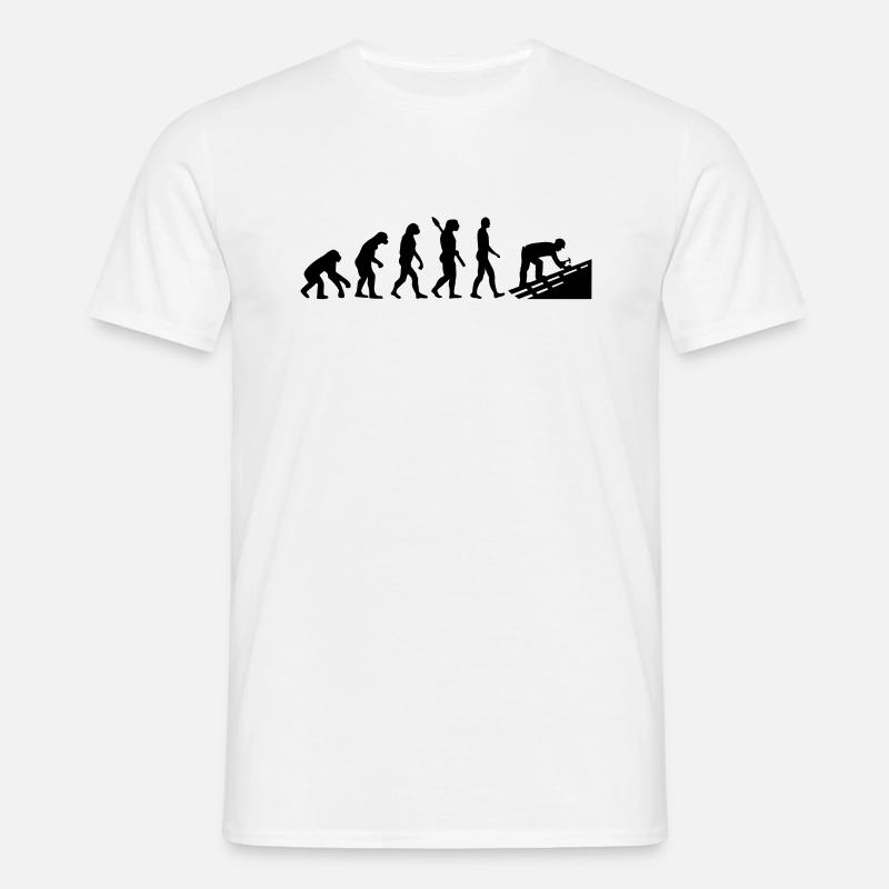 Dachdecker - Männer T-Shirt - Weiß