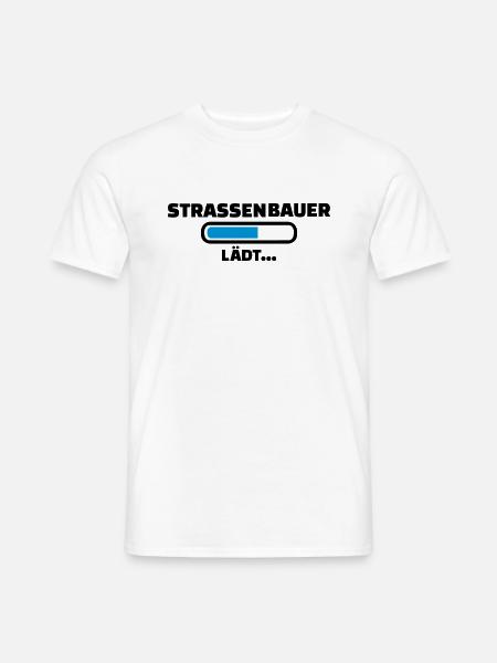 Straßenbauer - Männer T-Shirt - Weiß