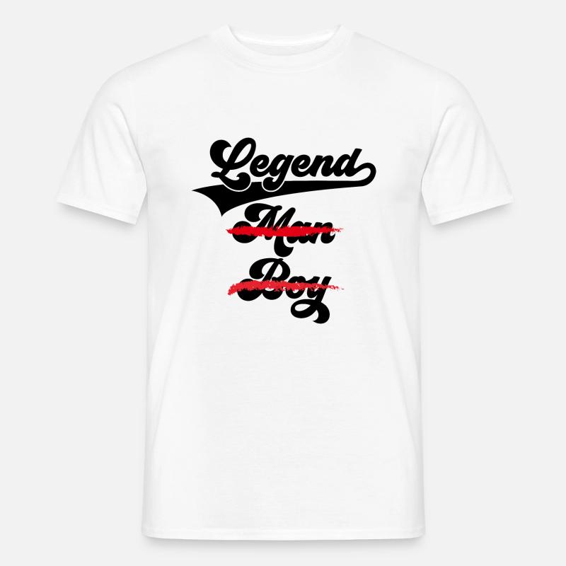 MANN LEGENDE PAPA - Männer T-Shirt - Weiß