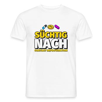 Contact Improvisation Tanz lustig Geschenk - Männer T-Shirt - Weiß - Vorne - AI Model Male 178 dark (178cm)