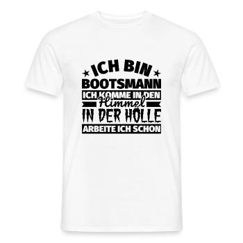 Bootsmann Geschenk lustig Himmel Hölle - Männer T-Shirt - Weiß - Vorne - AI Model Male 178 dark (178cm)