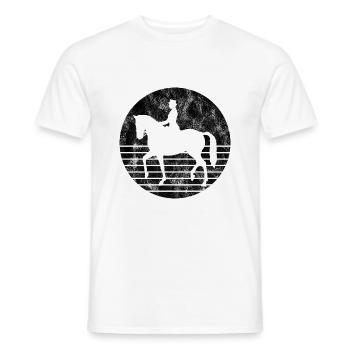 Dressurreiten Dressurreiter Reiten Reiter Pferd - Männer T-Shirt - Weiß - Vorne - AI Model Male 178 dark (178cm)