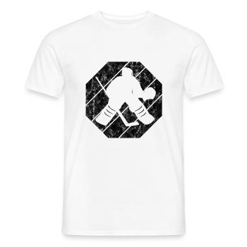 Hockey Hockey Sur Glace Rétro Patins Puck Ice - T-shirt homme - blanc - Devant - AI Model Male 178 dark (178cm)