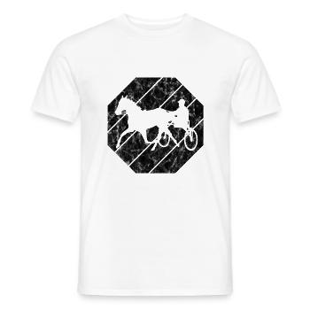 Trabrennen Pferd Pferde Trabrennsport Pferderennen - Männer T-Shirt - Weiß - Vorne - AI Model Male 178 dark (178cm)