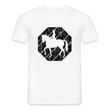Dressurreiten Dressurreiter Reiten Reiter Pferd - Männer T-Shirt - Weiß - Vorne - AI Model Male 178 dark (178cm)