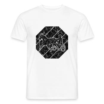 Traber Trabrennen in retro oder vintage Style - Männer T-Shirt - Weiß - Vorne - AI Model Male 178 dark (178cm)