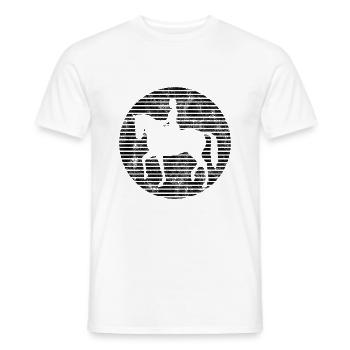Dressur Dressurreiten Dressurreiter Reiten Pferd - Männer T-Shirt - Weiß - Vorne - AI Model Male 178 dark (178cm)