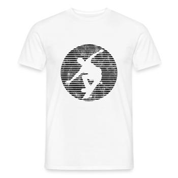 Skateboarder Skateboard Skater Skate Skateing - T-shirt homme - blanc - Devant - AI Model Male 178 dark (178cm)