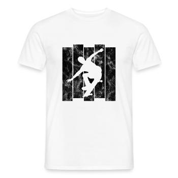 Skateboarder Skateboard Skater Skate Skateing - T-shirt homme - blanc - Devant - AI Model Male 178 dark (178cm)