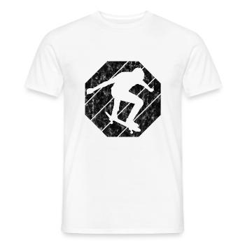 Skateboarder Skateboard Skater Skate Skateing - T-shirt homme - blanc - Devant - AI Model Male 178 dark (178cm)