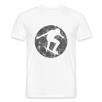 Skateboarder Skateboard Skater Skate Skateing - T-shirt homme - blanc - Devant - AI Model Male 178 dark (178cm)