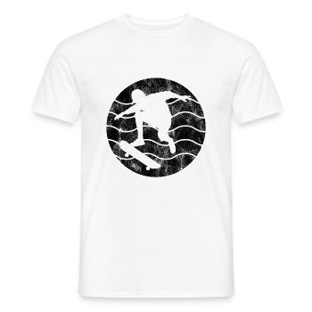 Skateboarder Skateboard Skater Skate Skateing - Men's T-Shirt - white - Front - AI Model Male 178 dark (178cm)