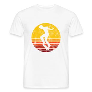 Skateboarder Skateboard Skater Skate Skateing - Men's T-Shirt - white - Front - AI Model Male 178 dark (178cm)
