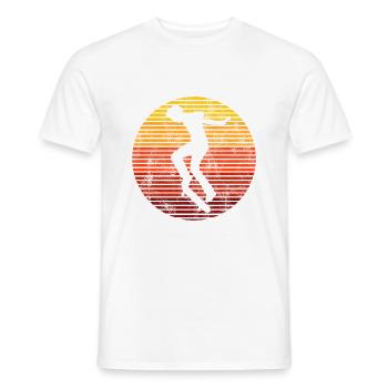 Skateboarder Skateboard Skater Skate Skateing - T-shirt homme - blanc - Devant - AI Model Male 178 dark (178cm)