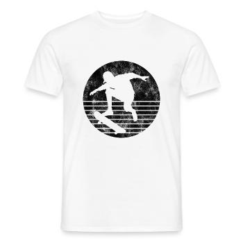 Skateboarder Skateboard Skater Skate Skateing - T-shirt homme - blanc - Devant - AI Model Male 178 dark (178cm)