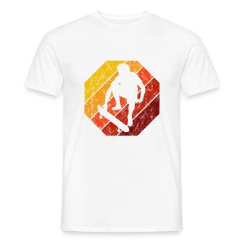 Skateboard Skateboarder Skater Skate Skateing - Men's T-Shirt - white - Front - AI Model Male 178 dark (178cm)