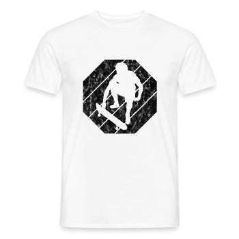 Skateboard Skateboarder Skater Skate Skateing - Men's T-Shirt - white - Front - AI Model Male 178 dark (178cm)