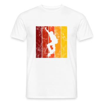 Skateboard Skateboarder Skater Skate Skateing - Men's T-Shirt - white - Front - AI Model Male 178 dark (178cm)