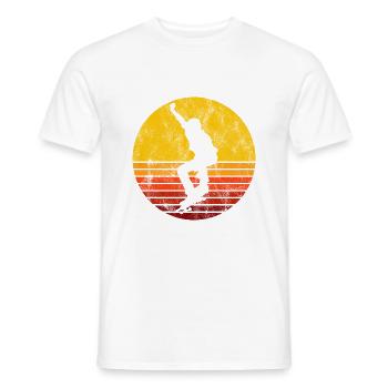 Skateboard Skateboarder Skater Skate Skateing - Men's T-Shirt - white - Front - AI Model Male 178 dark (178cm)