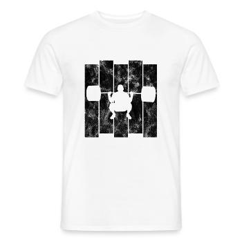 Bodybuilding Bodybuilder GYM Fitnessstudio Retro - Männer T-Shirt - Weiß - Vorne - AI Model Male 178 dark (178cm)