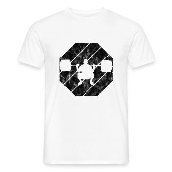 Bodybuilding Bodybuilder GYM Fitnessstudio Retro - Männer T-Shirt - Weiß - Vorne - AI Model Male 178 dark (178cm)