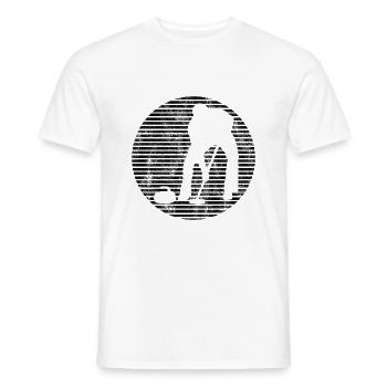 Curling sur glace Curling Retro Cadeau - T-shirt homme - blanc - Devant - AI Model Male 178 dark (178cm)