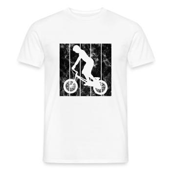 BMX Bike Bike Retro Gift Bicycle Motocross - Men's T-Shirt - white - Front - AI Model Male 178 dark (178cm)