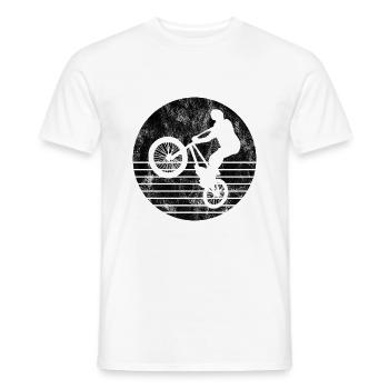 BMX Vélo Vélo Rétro Cadeau Vélo Motocross - T-shirt homme - blanc - Devant - AI Model Male 178 dark (178cm)