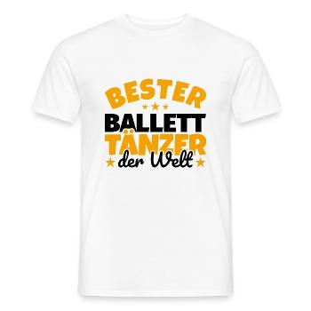 Bester Ballett-Tänzer der Welt - Männer T-Shirt - Weiß - Vorne - AI Model Male 178 dark (178cm)