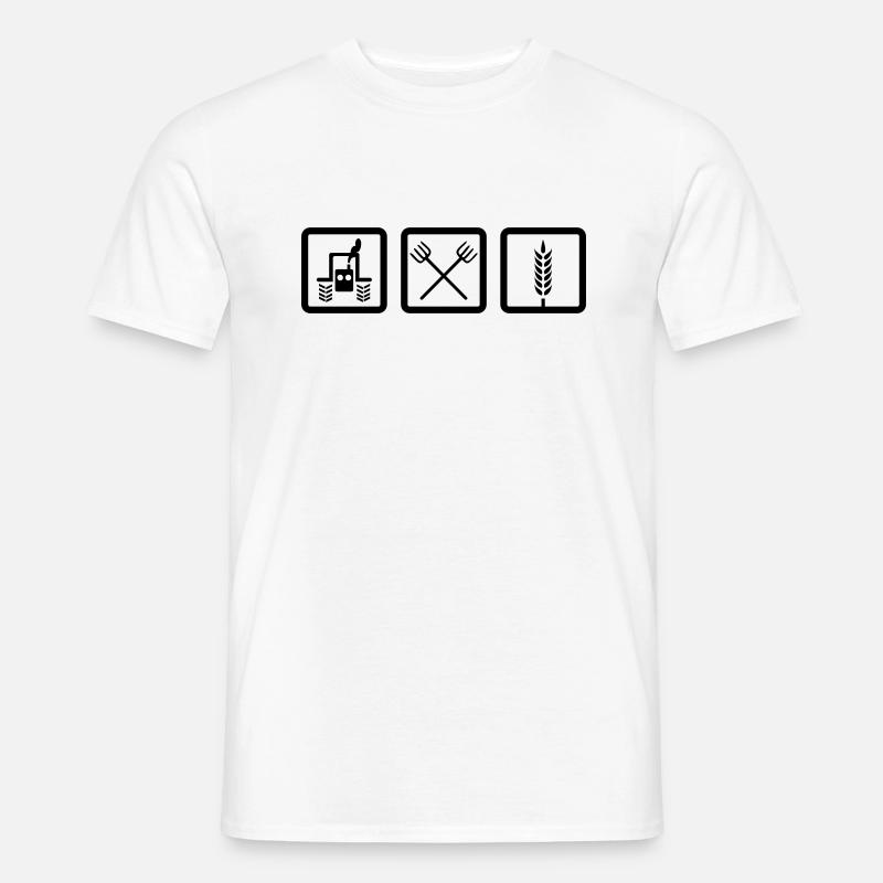 Bauernhof - Männer T-Shirt - Weiß