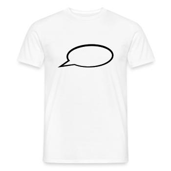 Sprechblase - Männer T-Shirt - Weiß - Vorne - AI Model Male 178 dark (178cm)