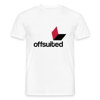 offsuited logo schwarz - Männer T-Shirt - Weiß - Vorne - AI Model Male 178 dark (178cm)