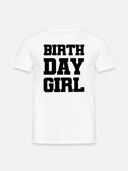 fille d’anniversaire - T-shirt homme - blanc