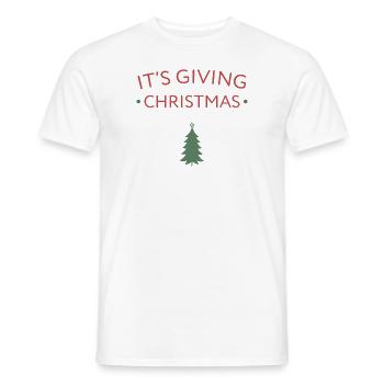 Es ist das Schenken von Weihnachten - Männer T-Shirt - Weiß - Vorne - AI Model Male 178 dark (178cm)