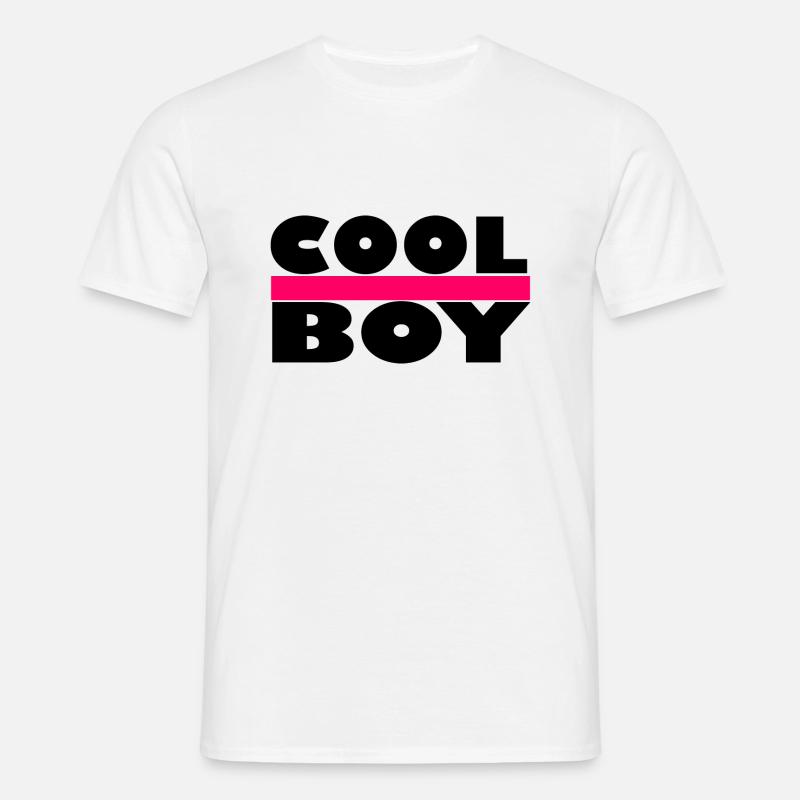 Cool - Cool Boy - Coole Junge - Männer T-Shirt - Weiß