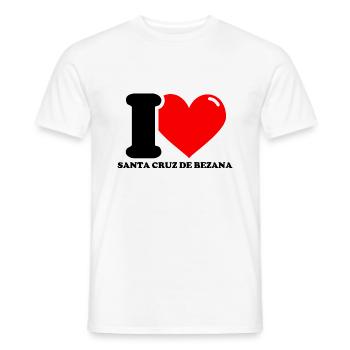 J’adore Santa Cruz de Bezana - T-shirt homme - blanc - Devant - AI Model Male 178 dark (178cm)